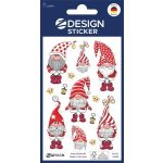 Matrica, papír, 1 ív, 76x120 mm, AVERY ZWECKFORM, "Z-Desing No.52094", karácsonyi törpék