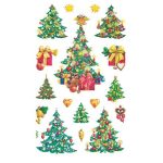 Matrica, papír,  3 ív, 76x120 mm, AVERY ZWECKFORM, "Z-Desing No.52401", karácsonyfa