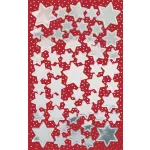 Ablakmatrica,  2 ív, 76x120 mm, AVERY ZWECKFORM, "Z-Desing No.52812", ezüst csillagok