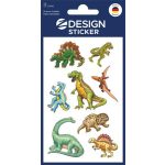 Matrica, papír, 3 ív, 76x120 mm, AVERY ZWECKFORM, "Z-Desing No.53145", dinoszauruszok