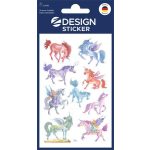 Matrica, papír, 2 ív, 76x120 mm, AVERY ZWECKFORM, "Z-Desing No.53148", unikornisok