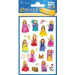 Matrica, papír, 3 ív, 76x120 mm, AVERY ZWECKFORM, "Z-Desing No.53198", királylány