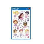 Matrica, papír, 1 ív, 76x120 mm, AVERY ZWECKFORM, "Z-Desing No.53221", balerina