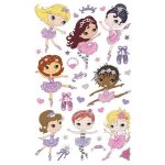 Matrica, papír, 1 ív, 76x120 mm, AVERY ZWECKFORM, "Z-Desing No.53221", balerina