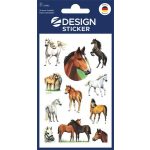 Matrica, papír, 2 ív, 76x120 mm, AVERY ZWECKFORM, "Z-Desing No.53483", csillogó lovak