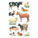 Matrica, papír, 3 ív, 76x120 mm, AVERY ZWECKFORM, "Z-Desing No.53720", háziállatok