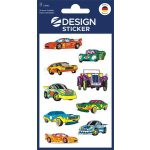 Matrica, papír, 3 ív, 76x120 mm, AVERY ZWECKFORM, "Z-Desing No.53882", színes autók