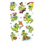 Matrica, papír,  3 ív, 76x120 mm,  AVERY ZWECKFORM, "Z-Desing No.54043", sárkányok