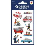 Matrica, papír,  3 ív, 76x120 mm, AVERY ZWECKFORM, "Z-Desing No.54137", mentősök, rendőrök, tűzoltók