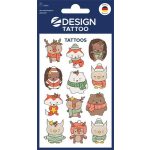 Matrica, tetoválás, 1 ív, 76x120 mm, AVERY ZWECKFORM, "Z-Desing No.54151",  állatok