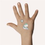 Matrica, tetoválás, 1 ív, 76x120 mm, AVERY ZWECKFORM, "Z-Desing No.54152",  hóember