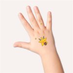 Matrica, tetoválás, 1 ív, 76x120 mm, AVERY ZWECKFORM, "Z-Desing No.54153",  csillagok