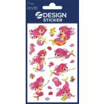 Matrica, fólia,  1 ív, 76x120 mm, AVERY ZWECKFORM, "Z-Desing No.56061",  hableány