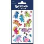 Matrica, fólia,  1 ív, 76x120 mm, AVERY ZWECKFORM, "Z-Desing No.56063",  unikornis