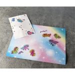 Matrica, fólia,  1 ív, 76x120 mm, AVERY ZWECKFORM, "Z-Desing No.56063",  unikornis