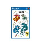 Matrica, tetoválás, 1 ív, 76x120 mm, AVERY ZWECKFORM, "Z-Desing No.56404", sárkányok