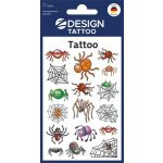 Matrica, tetoválás, 1 ív, 76x120 mm, AVERY ZWECKFORM, "Z-Desing No.56693", pókok