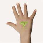 Matrica, tetoválás, 1 ív, 76x120 mm, AVERY ZWECKFORM, "Z-Desing No.56751", sárkányok