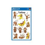 Matrica, tetoválás, 1 ív, 76x120 mm, AVERY ZWECKFORM, "Z-Desing No.56766", majom