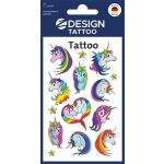 Matrica, tetoválás, 1 ív, 76x120 mm, AVERY ZWECKFORM, "Z-Desing No.56767",  unikornisok