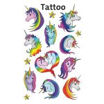 Matrica, tetoválás, 1 ív, 76x120 mm, AVERY ZWECKFORM, "Z-Desing No.56767",  unikornisok