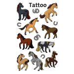 Matrica, tetoválás, 1 ív, 76x120 mm, AVERY ZWECKFORM, "Z-Desing No.56769",  lovak