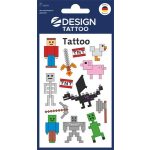 Matrica, tetoválás, 1 ív, 76x120 mm, AVERY ZWECKFORM, "Z-Desing No.56771",  Pixel formák