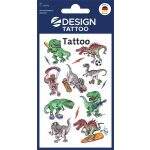 Matrica, tetoválás, 1 ív, 76x120 mm, AVERY ZWECKFORM, "Z-Desing No.56772",  dínók