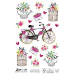 Matrica, papír, 3 ív, 76x120 mm, AVERY ZWECKFORM, "Z-Design No.56891", virágok