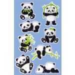 Matrica, műanyag, 1 ív, 76x120 mm, AVERY ZWECKFORM, "Z-Design No.57297", panda