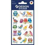 Matrica, papír, 3 ív, 76x120 mm, AVERY ZWECKFORM, "Z-Design No.57512", bagoly