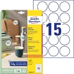Etikett, 51 mm, kör, eltávolítható, AVERY ZWECKFORM, 150 etikett/csomag