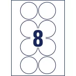 Etikett, 69 mm, kör, eltávolítható, AVERY ZWECKFORM, 80 etikett/csomag