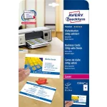 Névjegykártya, 85x54 mm, 220 g, mikroperforált, AVERY ZWECKFORM, 250 db/csomag