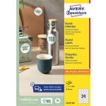 Etikett, univerzális, 40 mm, kör, AVERY ZWECKFORM, 2400 etikett/csomag