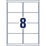 Etikett, 99,1x67,7 mm, poliészter, időjárásálló, AVERY ZWECKFORM, fehér, 160 etikett/csomag