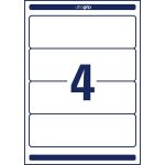 Iratrendező etikett, univerzális, 61x192 mm, AVERY ZWECKFORM, 400 etikett/csomag