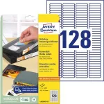 Etikett, univerzális 43,2x8,5 mm, eltávolítható, kerekített sarkú, AVERY ZWECKFORM, 3200 etikett/csomag