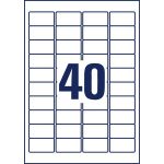 Etikett, eltávolíthatatlan, 45,7x25,4 mm, AVERY ZWECKFORM, 800 etikett/csomag