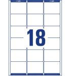 Etikett, univerzális, 63,5x46,6 mm, kerekített sarkú, AVERY ZWECKFORM, 1800 etikett/csomag