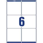 Etikett, univerzális, 99,1x93,1 mm, kerekített sarkú, AVERY ZWECKFORM, 600 etikett/csomag