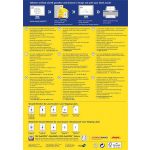 Etikett, univerzális, 99,1x93,1 mm, kerekített sarkú, AVERY ZWECKFORM, 600 etikett/csomag