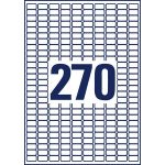 Etikett, 17,8x10 mm, poliészter, AVERY ZWECKFORM, átlátszó, 6750 etikett/csomag