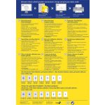 Etikett, univerzális, 210x297 mm, extra erős, polietilén, AVERY ZWECKFORM, 40 etikett/csomag