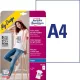 Fólia, vasalható, A4, tintasugaras nyomtatóba, világos textilhez, AVERY ZWECKFORM