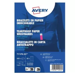   Karszalag, szakadásbiztos, 265x19 mm, AVERY ZWECKFORM "Tyvek", rózsaszín