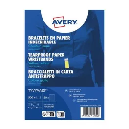   Karszalag, szakadásbiztos, 265x19 mm, AVERY ZWECKFORM "Tyvek", sárga
