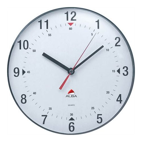 Falióra, 25 cm, ALBA "Classic", áttetsző szürke