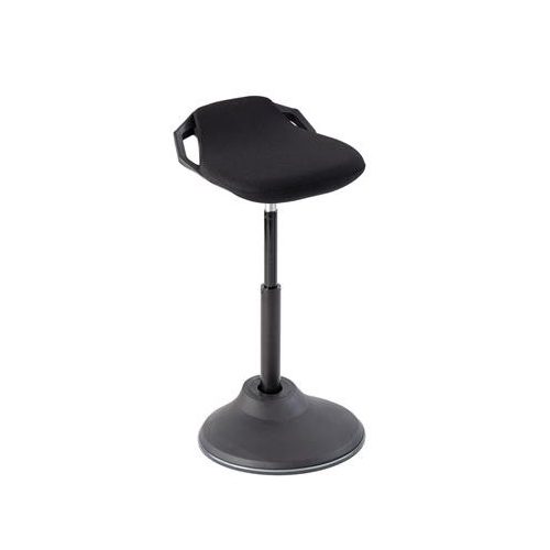 Ülő/álló szék, ergonomikus, ALBA "Flexy", fekete
