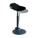 Ülő/álló szék, ergonomikus, ALBA "Flexy", fekete